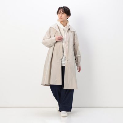 〔　＋サイズ　〕　【洗える】シャンブレータフタ　ライナー付き　スプリングコート（７８８１ＭＣ０１）