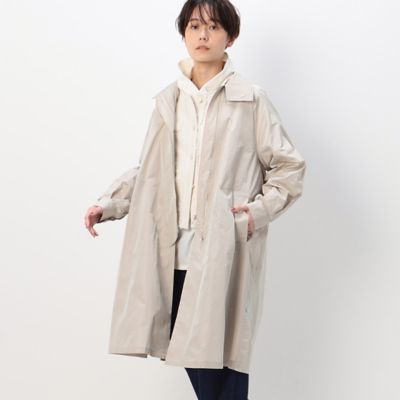 〔　＋サイズ　〕　【洗える】シャンブレータフタ　ライナー付き　スプリングコート（７８８１ＭＣ０１）