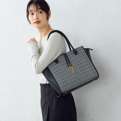 ギンガムチェック柄トートバッグ（トートバッグ）｜STYLEBLOCK（スタイルブロック）のファッション通販 - ZOZOTOWN