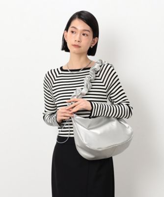 ＜MONO COMME CA (Women)＞ギャザーショルダーバッグ（９５２０ＢＫ１１）