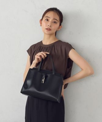 ひねり金具トートバッグ（９５２０ＢＫ１８）