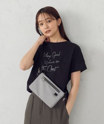 MONO COMME CA (Women)/モノコムサ 3層ショルダー(9520BK26) グレー 旅行用かばん・バッグ【三越伊勢丹/公式】