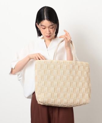 ＜MONO COMME CA (Women)＞雑材トートバッグ（９５２０ＢＫ４４）