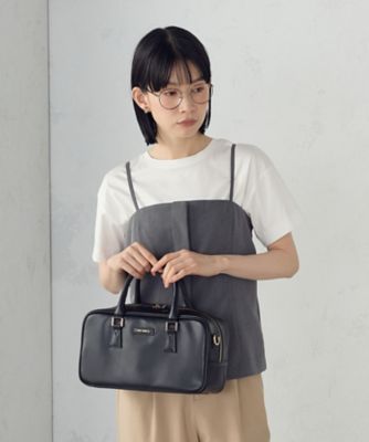 ♡Hc裏左1003 デオロン ボストンバッグ ブラック 消臭 抗菌 ほぼ未使用 横長 ボストンバッグ（9520BM05） | MONO COMME CA (Women