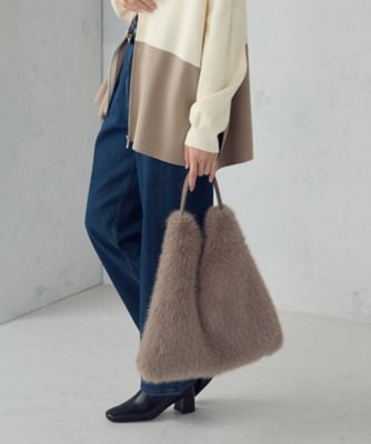 ＜MONO COMME CA (Women)＞フェイクファー　ワンショルダー　バッグ（９５２０ＢＭ４４）