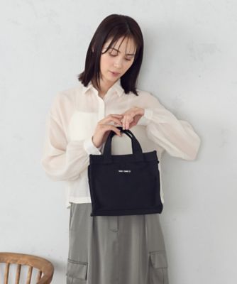 ＜MONO COMME CA (Women)＞キャンバスミニトート（９５３０ＢＫ０１）