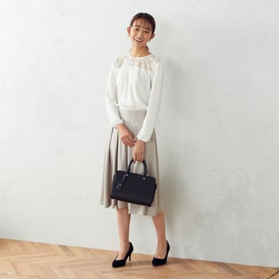 ベージュ きつく ミニボストンバッグ新品プリクエルMストラップ付 