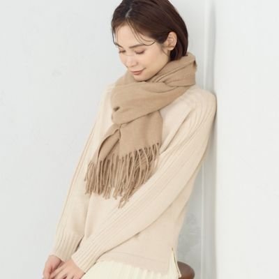 【SALE】MONO COMME CA (Women)/モノコムサ ソフトタッチストール(9570ME01) ベージュ スカーフ・ショール【三越伊勢丹/公式】