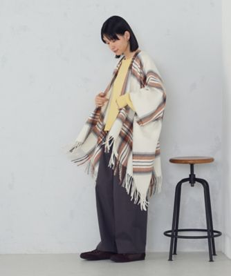 チェック柄 ポンチョストール（9570MM01） | MONO COMME CA