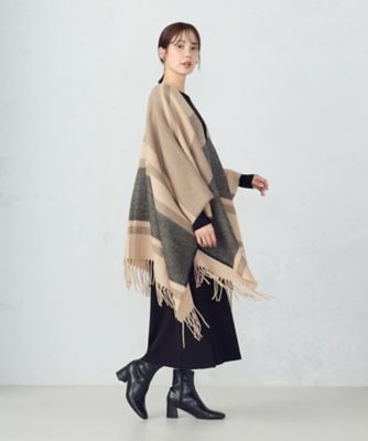 ボーダー柄 ポンチョストール（9570MM02） | MONO COMME CA