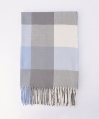 ＜MONO COMME CA (Women)＞ブロックチェックストール（９５７０ＭＭ０５）