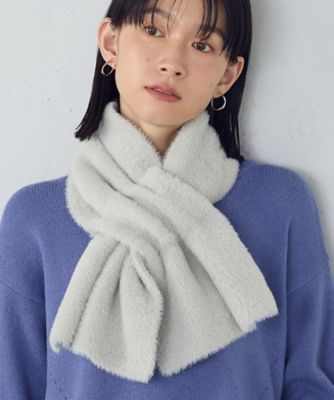 ＜MONO COMME CA (Women)＞ラメニットマフラー（９５７０ＭＭ０７）