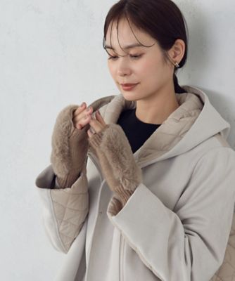 フェイクファーグローブ（9570MM11） | MONO COMME CA (Women