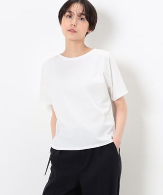 ＜COMME CA Sサイズ (Women/小さいサイズ)＞〔　Ｓサイズ　〕　【前後２ＷＡＹ】コットンプレミアムスムース　ベーシックＴシャツ（９６０１ＥＣ０２）