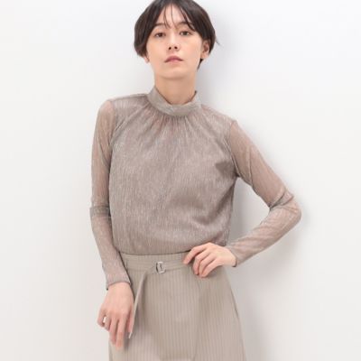 ＜COMME CA Sサイズ (Women/小さいサイズ)＞〔　Ｓサイズ　〕　ラメジャージー　スキンＴシャツ（９６０１ＥＥ０２）