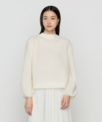 DRESSTERIOR アルパカ混ボトルネックニット ブラック