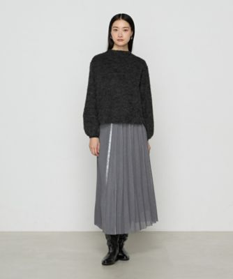 〔 Sサイズ 〕 アルパカ混ジャージー ボトルネックプルオーバー Sサイズ 〕 アルパカ混ジャージー ボトルネックプルオーバー