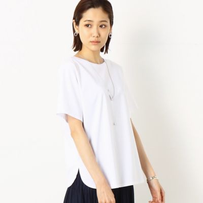＜COMME CA Sサイズ (Women/小さいサイズ)＞〔Ｓサイズ〕【前後２ＷＡＹ】ドルマンスリーブ　Ｔシャツ（９６０１ＥＹ０４）