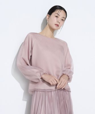 ＜COMME CA Sサイズ (Women/小さいサイズ)＞〔　Ｓサイズ　〕マットカルゼオーガンジー　ブラウス（９６０２ＢＯ０１）