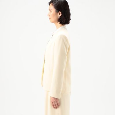 〔　Ｓサイズ　〕　【セットアップ対応】トリアセテートポリエステルダブルクロス　ノーカラージャケット（９６０２ＪＧ０１）