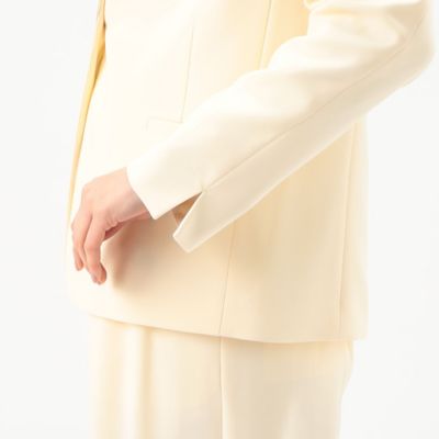 〔　Ｓサイズ　〕　【セットアップ対応】トリアセテートポリエステルダブルクロス　ノーカラージャケット（９６０２ＪＧ０１）