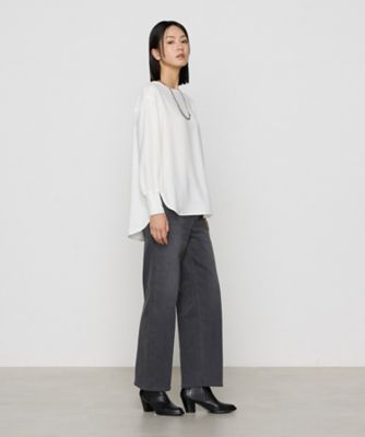 〔　Ｓサイズ　〕　ストレッチバックサテン梨地　ラウンドネックプルオーバー（９６０４ＨＩ０４）