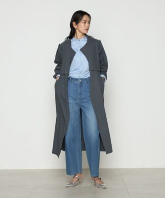 〔　Ｓサイズ　〕　コットンサテンオルタージュ　ロングシャツ（９６０４ＨＫ０５）