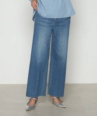 【SALE】COMME CA Sサイズ (Women/小さいサイズ)/コムサ エスサイズ 〔 Sサイズ 〕 10オンスリングオールドストレッチ センタープレスデニム(9605PK02) アオ パンツ・ズボン【三越伊勢丹/公式】