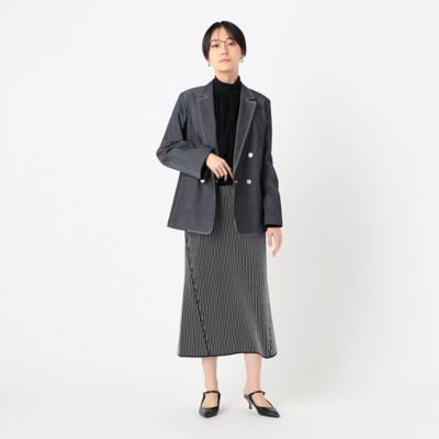 〔　Ｓサイズ　〕　ポリエステルデニム　ダブルブレストジャケット（９６０７ＪＧ０３）