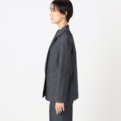 〔　Ｓサイズ　〕　ポリエステルデニム　ダブルブレストジャケット（９６０７ＪＧ０３）