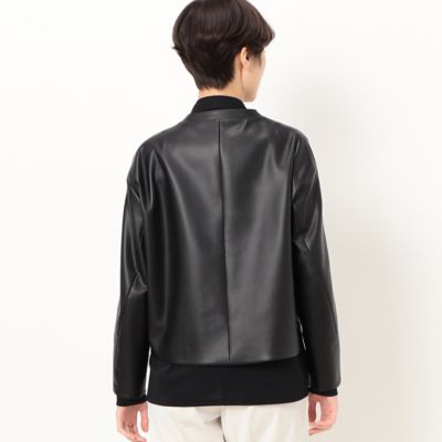〔　Ｓサイズ　〕　フェイクレザー　メタル釦　ショートジャケット（９６０７ＶＣ０１）