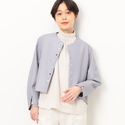 〔　Ｓサイズ　〕　フェイクレザー　メタル釦　ショートジャケット（９６０７ＶＣ０１）