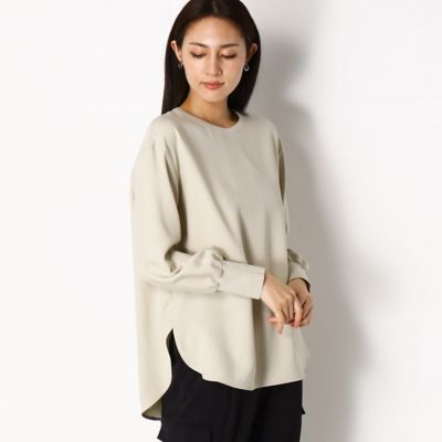 〔Ｓサイズ〕【セットアップ対応】ストレッチバックサテン梨地　ラウンドネックプルオーバー（９６１０ＨＹ０６）