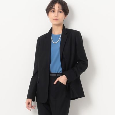 ＜COMME CA Sサイズ (Women/小さいサイズ)＞〔　Ｓサイズ　〕　２ＷＡＹストレッチフラノ　スタンドテーラードジャケット（９６１０ＪＥ０１）