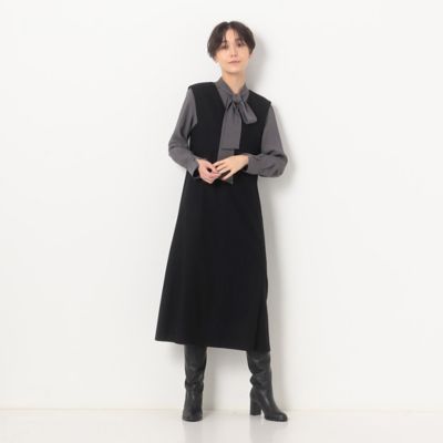 ＜COMME CA Sサイズ (Women/小さいサイズ)＞〔　Ｓサイズ　〕　【セットアップ対応】２ＷＡＹストレッチフラノ　ジャンパースカート（９６１０ＯＥ０２）