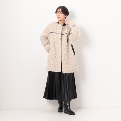 〔　Ｓサイズ　〕　フェイクファー　ロングブルゾン（９６１１ＭＥ０３）