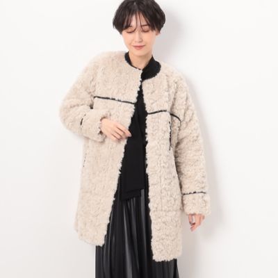 〔　Ｓサイズ　〕　フェイクファー　ロングブルゾン（９６１１ＭＥ０３）