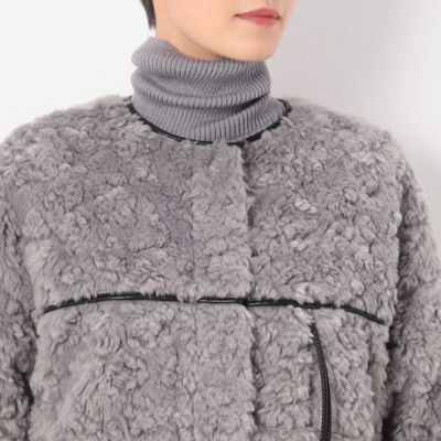 〔　Ｓサイズ　〕　フェイクファー　ロングブルゾン（９６１１ＭＥ０３）