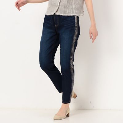 ＜COMME CA Sサイズ (Women/小さいサイズ)＞〔　Ｓサイズ　〕　中空ストレッチデニム　ウエストリブパンツ（９６１１ＰＣ０４）