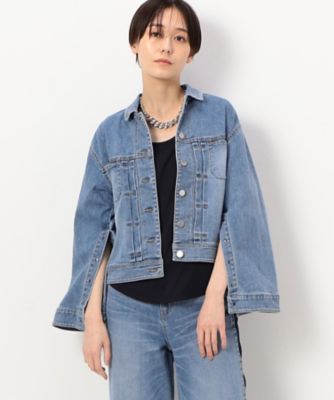 ＜COMME CA Sサイズ (Women/小さいサイズ)＞〔　Ｓサイズ　〕　中空ストレッチデニム　デニムジャケット（９６１１ＶＣ０３）