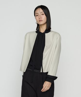 ＜COMME CA Sサイズ (Women/小さいサイズ)＞〔　Ｓサイズ　〕　【セットアップ対応】ストレッチフラノノーカラージャケット（９６１３ＪＭ０１）