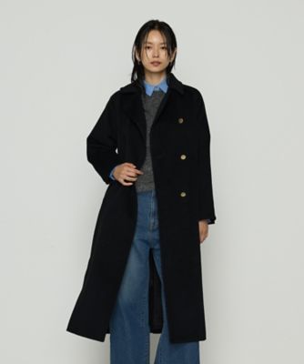 ＜COMME CA Sサイズ (Women/小さいサイズ)＞〔　Ｓサイズ　〕　アンゴラウール　ロングトレンチコート（９６１５ＷＭ０５）