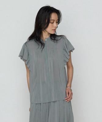 〔　Ｓサイズ　〕　【セットアップ対応】シャンブレーカッセン　ブラウス（９６１６ＨＫ１９）