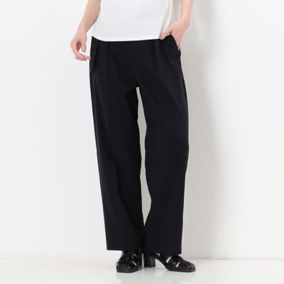 ＜COMME CA Sサイズ (Women/小さいサイズ)＞〔　Ｓサイズ　〕　【セットアップ対応】リネントリアセテートストレッチ　タックワイドパンツ（９６１６ＰＣ０７）