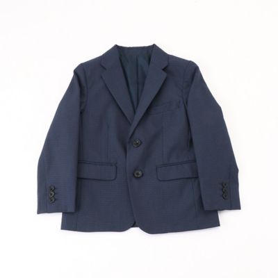 マイクロチェック柄　ジャケット（１１０－１３０ｃｍ）（９８０３ＧＹ１５）