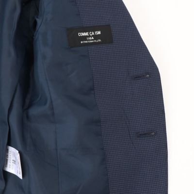 マイクロチェック柄　ジャケット（１１０－１３０ｃｍ）（９８０３ＧＹ１５）