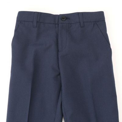 マイクロチェック柄　ロングパンツ　（１１０－１３０ｃｍ）（９８０３ＰＹ１５）