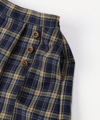 コムデギャルソン/S/ネイビーとベージュのチェック　キュロット コムデギャルソン/S/ネイビーとベージュのチェック キュロット