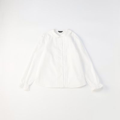 ＜三越伊勢丹/公式＞ COMME CA ISM (Baby & Kids)/コムサイズム (ベビー & キッズ) 丸襟 ピンタック ブラウス シロ トップス【三越伊勢丹/公式】