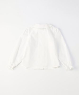 丸襟ピンタック長袖 ブラウス（140－160cm